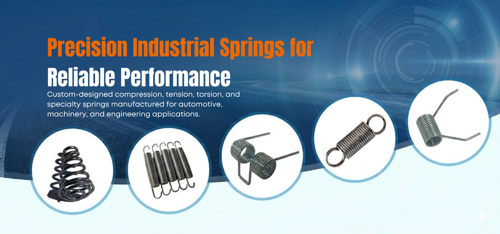 Industrial Spring Manufacturing Banner 2